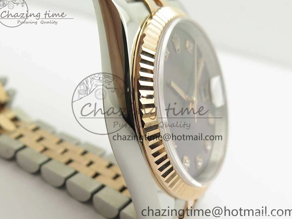 Best AAA Replica Sites 116231 Bracelet Diam on GMF Dial Wrapped 904 3274 SS RG Black FashionForward 36mm SS Wrapped Jubilee A DateJust MOP RG 0121